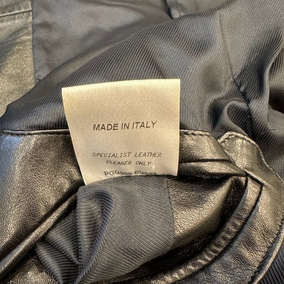 Dunhill Black Lambskin Leather Jacket - Picture 3 of 5